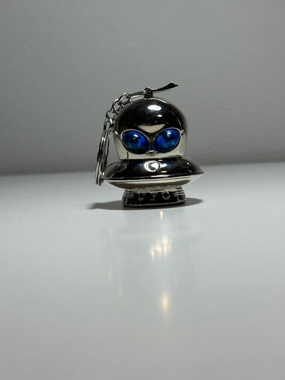 Set of 5 Alien Lighters - Silver Spaceships with Unique Eye Colors - Limited Edition - SimsonStore