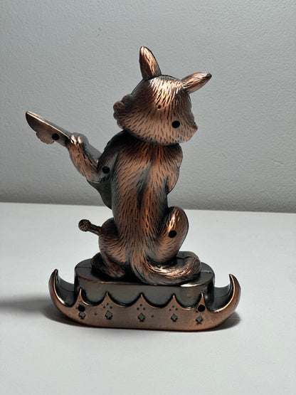 Unique Bronze Lighter Featuring a Fox Playing Guitar - Limited Edition - SimsonStore