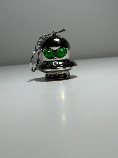 Set of 5 Alien Lighters - Silver Spaceships with Unique Eye Colors - Limited Edition - SimsonStore